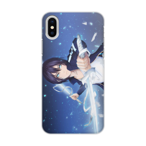 Заказать чехол для iPhone X/XS в Москве. Чехол для iPhone X/XS, объёмная печать Бездомный бог (Ято) от GeekFox  - готовые дизайны и нанесение принтов.