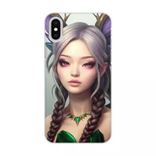 Заказать чехол для iPhone X/XS в Москве. Чехол для iPhone X/XS, объёмная печать Лесная фея от Дана Столыпина - готовые дизайны и нанесение принтов.