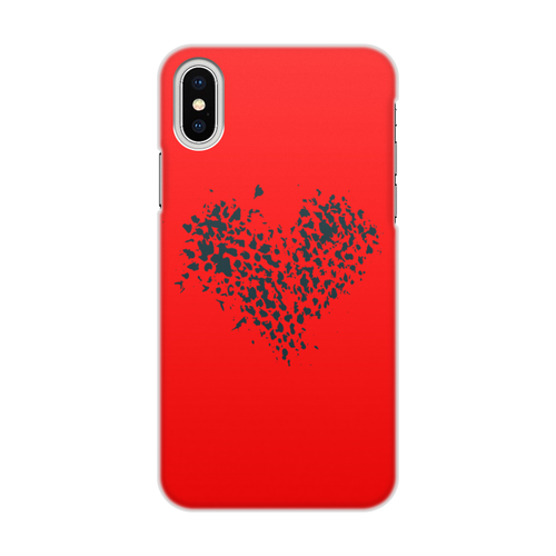 Заказать чехол для iPhone X/XS в Москве. Чехол для iPhone X/XS, объёмная печать сердце от THE_NISE  - готовые дизайны и нанесение принтов.