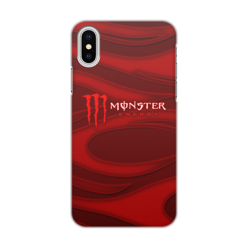 Заказать чехол для iPhone X/XS в Москве. Чехол для iPhone X/XS, объёмная печать Monster Energy от THE_NISE  - готовые дизайны и нанесение принтов.