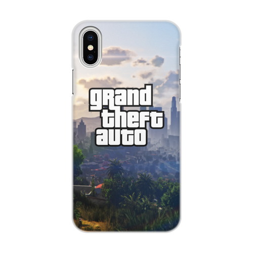 Заказать чехол для iPhone X/XS в Москве. Чехол для iPhone X/XS, объёмная печать Grand Theft Auto от THE_NISE  - готовые дизайны и нанесение принтов.