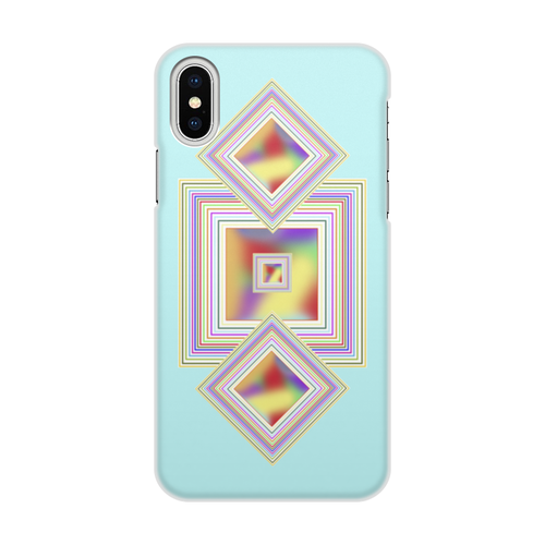 Заказать чехол для iPhone X/XS в Москве. Чехол для iPhone X/XS, объёмная печать Геометрия от Тари  Танте - готовые дизайны и нанесение принтов.