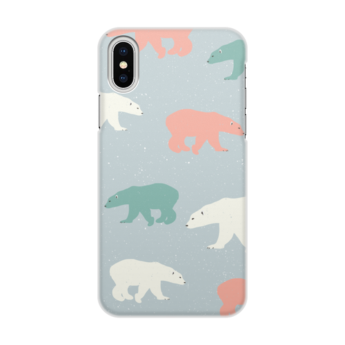 Заказать чехол для iPhone X/XS в Москве. Чехол для iPhone X/XS, объёмная печать  медведи от THE_NISE  - готовые дизайны и нанесение принтов.