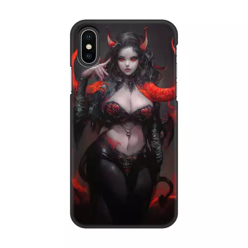 Заказать чехол для iPhone X/XS в Москве. Чехол для iPhone X/XS, объёмная печать Суккуб от Дана Столыпина - готовые дизайны и нанесение принтов.