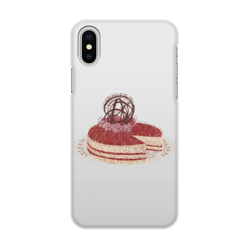Заказать чехол для iPhone X/XS в Москве. Чехол для iPhone X/XS, объёмная печать   Шоколадный торт  от Stil na yarkosti - готовые дизайны и нанесение принтов.