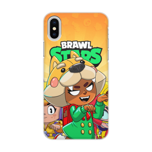 Заказать чехол для iPhone X/XS в Москве. Чехол для iPhone X/XS, объёмная печать BRAWL STARS NITA SHIBA от geekbox - готовые дизайны и нанесение принтов.