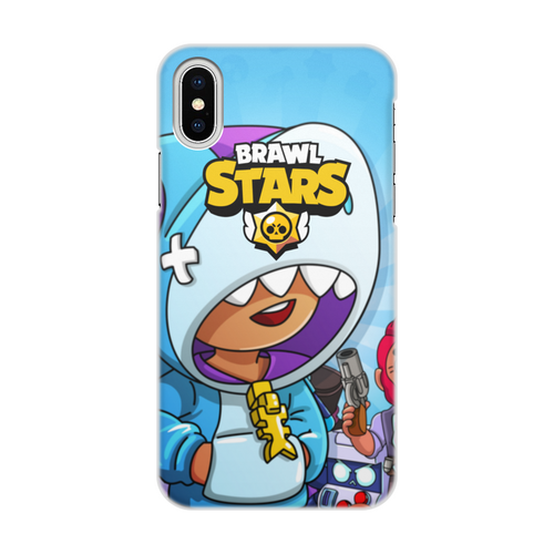 Заказать чехол для iPhone X/XS в Москве. Чехол для iPhone X/XS, объёмная печать BRAWL STARS LEON от geekbox - готовые дизайны и нанесение принтов.
