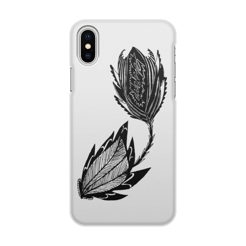 Заказать чехол для iPhone X/XS в Москве. Чехол для iPhone X/XS, объёмная печать Цветок от aviva - готовые дизайны и нанесение принтов.