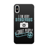 Заказать чехол для iPhone X/XS в Москве. Чехол для iPhone X/XS, объёмная печать Опасный фотограф от ISliM - готовые дизайны и нанесение принтов.