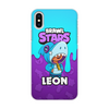Заказать чехол для iPhone X/XS в Москве. Чехол для iPhone X/XS, объёмная печать BRAWL STARS LEON от geekbox - готовые дизайны и нанесение принтов.