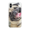 Заказать чехол для iPhone X/XS в Москве. Чехол для iPhone X/XS, объёмная печать Весёлый мопс от Кристина Кристина - готовые дизайны и нанесение принтов.