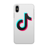 Заказать чехол для iPhone X/XS в Москве. Чехол для iPhone X/XS, объёмная печать TikTok  от DESIGNER   - готовые дизайны и нанесение принтов.