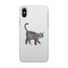 Заказать чехол для iPhone X/XS в Москве. Чехол для iPhone X/XS, объёмная печать Кошак от 205acestone@gmail.com - готовые дизайны и нанесение принтов.