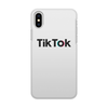 Заказать чехол для iPhone X/XS в Москве. Чехол для iPhone X/XS, объёмная печать TikTok  от DESIGNER   - готовые дизайны и нанесение принтов.