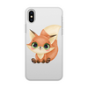 Заказать чехол для iPhone X/XS в Москве. Чехол для iPhone X/XS, объёмная печать Лисенок от Дана Столыпина - готовые дизайны и нанесение принтов.