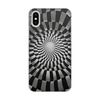 Заказать чехол для iPhone X/XS в Москве. Чехол для iPhone X/XS, объёмная печать Абстрактный черно-белый концентрический узор от Дана Столыпина - готовые дизайны и нанесение принтов.