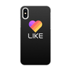Заказать чехол для iPhone X/XS в Москве. Чехол для iPhone X/XS, объёмная печать Like  от DESIGNER   - готовые дизайны и нанесение принтов.
