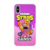 Заказать чехол для iPhone X/XS в Москве. Чехол для iPhone X/XS, объёмная печать BRAWL STARS SANDY от geekbox - готовые дизайны и нанесение принтов.