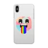 Заказать чехол для iPhone X/XS в Москве. Чехол для iPhone X/XS, объёмная печать Радужный язык от Дана Столыпина - готовые дизайны и нанесение принтов.