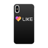 Заказать чехол для iPhone X/XS в Москве. Чехол для iPhone X/XS, объёмная печать Like  от DESIGNER   - готовые дизайны и нанесение принтов.