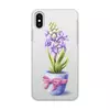 Заказать чехол для iPhone X/XS в Москве. Чехол для iPhone X/XS, объёмная печать Гиацинт от tigerda  - готовые дизайны и нанесение принтов.