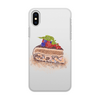 Заказать чехол для iPhone X/XS в Москве. Чехол для iPhone X/XS, объёмная печать Порция торта  от Stil na yarkosti - готовые дизайны и нанесение принтов.