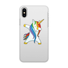 Заказать чехол для iPhone X/XS в Москве. Чехол для iPhone X/XS, объёмная печать Dab Unicorn  от DESIGNER   - готовые дизайны и нанесение принтов.