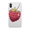 Заказать чехол для iPhone X/XS в Москве. Чехол для iPhone X/XS, объёмная печать Ягода малина от Dorogen  - готовые дизайны и нанесение принтов.