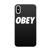 Заказать чехол для iPhone X/XS в Москве. Чехол для iPhone X/XS, объёмная печать OBEY  от DESIGNER   - готовые дизайны и нанесение принтов.