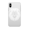 Заказать чехол для iPhone X/XS в Москве. Чехол для iPhone X/XS, объёмная печать Лев белый  от Арам  - готовые дизайны и нанесение принтов.