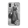 Заказать чехол для iPhone X/XS в Москве. Чехол для iPhone X/XS, объёмная печать Времена 50 - 60х. Девушка со шляпой от Екатерина Смирнова - готовые дизайны и нанесение принтов.