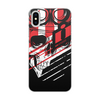 Заказать чехол для iPhone X/XS в Москве. Чехол для iPhone X/XS, объёмная печать Череп Icon красный от Dartz  - готовые дизайны и нанесение принтов.