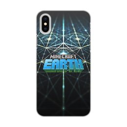 Заказать чехол для iPhone X/XS в Москве. Чехол для iPhone X/XS, объёмная печать Minecraft Earth от THE_NISE  - готовые дизайны и нанесение принтов.