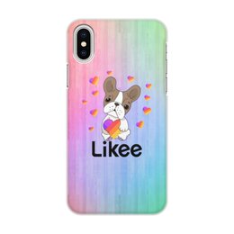 Заказать чехол для iPhone X/XS в Москве. Чехол для iPhone X/XS, объёмная печать Likee от THE_NISE  - готовые дизайны и нанесение принтов.