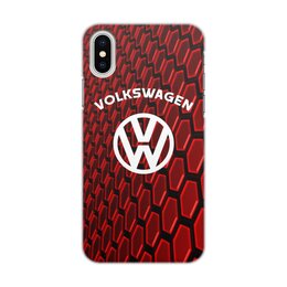 Заказать чехол для iPhone X/XS в Москве. Чехол для iPhone X/XS, объёмная печать Volkswagen от THE_NISE  - готовые дизайны и нанесение принтов.