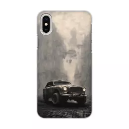 Заказать чехол для iPhone X/XS в Москве. Чехол для iPhone X/XS, объёмная печать Steampunk car от Дана Столыпина - готовые дизайны и нанесение принтов.