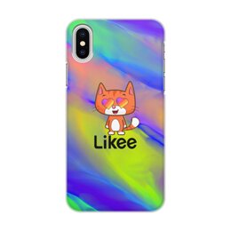 Заказать чехол для iPhone X/XS в Москве. Чехол для iPhone X/XS, объёмная печать Likee от THE_NISE  - готовые дизайны и нанесение принтов.