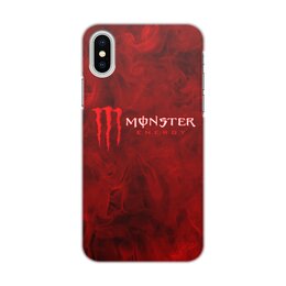 Заказать чехол для iPhone X/XS в Москве. Чехол для iPhone X/XS, объёмная печать Monster Energy от THE_NISE  - готовые дизайны и нанесение принтов.