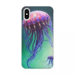 Заказать чехол для iPhone X/XS в Москве. Чехол для iPhone X/XS, объёмная печать Медузы от Дана Столыпина - готовые дизайны и нанесение принтов.