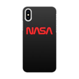 Заказать чехол для iPhone X/XS в Москве. Чехол для iPhone X/XS, объёмная печать NASA  от DESIGNER   - готовые дизайны и нанесение принтов.