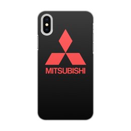 Заказать чехол для iPhone X/XS в Москве. Чехол для iPhone X/XS, объёмная печать MITSUBISHI от DESIGNER   - готовые дизайны и нанесение принтов.