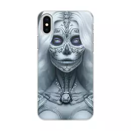Заказать чехол для iPhone X/XS в Москве. Чехол для iPhone X/XS, объёмная печать Dia De Los Muertos от Дана Столыпина - готовые дизайны и нанесение принтов.