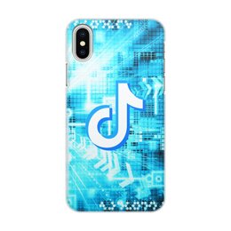 Заказать чехол для iPhone X/XS в Москве. Чехол для iPhone X/XS, объёмная печать Tik Tok от THE_NISE  - готовые дизайны и нанесение принтов.