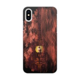 Заказать чехол для iPhone X/XS в Москве. Чехол для iPhone X/XS, объёмная печать Город гитар от ISliM - готовые дизайны и нанесение принтов.