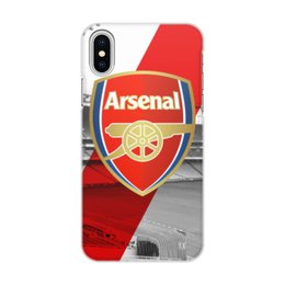 Заказать чехол для iPhone X/XS в Москве. Чехол для iPhone X/XS, объёмная печать Arsenal от geekbox - готовые дизайны и нанесение принтов.