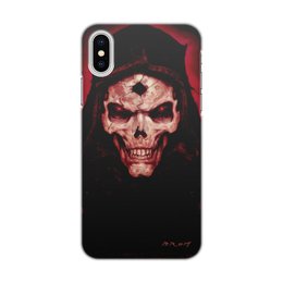 Заказать чехол для iPhone X/XS в Москве. Чехол для iPhone X/XS, объёмная печать Skull от Дана Столыпина - готовые дизайны и нанесение принтов.