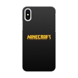 Заказать чехол для iPhone X/XS в Москве. Чехол для iPhone X/XS, объёмная печать Minecraft от THE_NISE  - готовые дизайны и нанесение принтов.