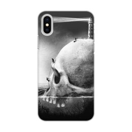 Заказать чехол для iPhone X/XS в Москве. Чехол для iPhone X/XS, объёмная печать Маяк-Череп от Дана Столыпина - готовые дизайны и нанесение принтов.