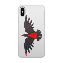 Заказать чехол для iPhone X/XS в Москве. Чехол для iPhone X/XS, объёмная печать Blood Ravens от GeekFox  - готовые дизайны и нанесение принтов.