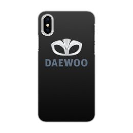 Заказать чехол для iPhone X/XS в Москве. Чехол для iPhone X/XS, объёмная печать DAEWOO от DESIGNER   - готовые дизайны и нанесение принтов.